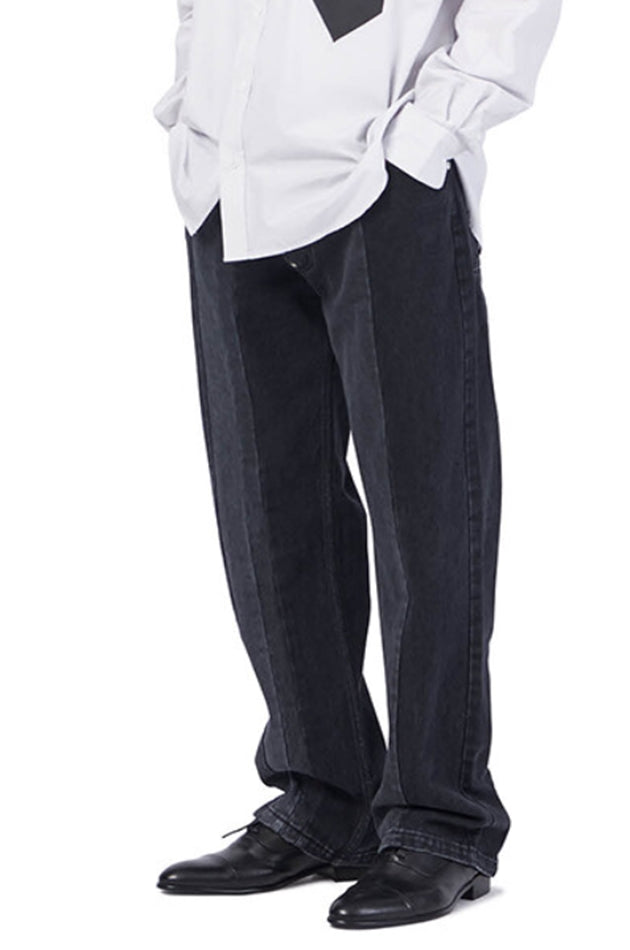 NOMANUAL(ノーマニュアル) T&T DENIM PANTS - BLACK