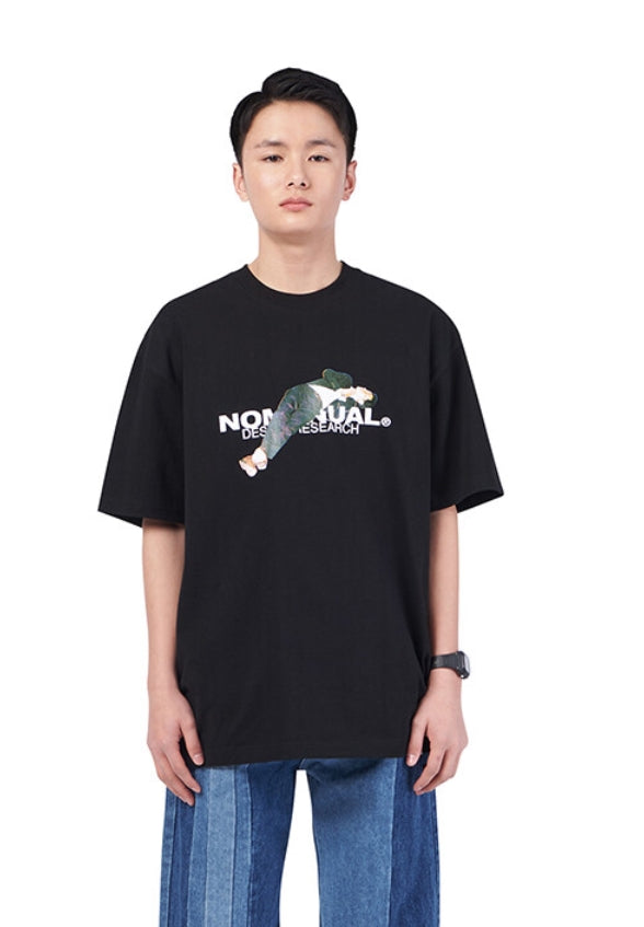 NOMANUAL(ノーマニュアル)  NAP T-SHIRT - BLACK