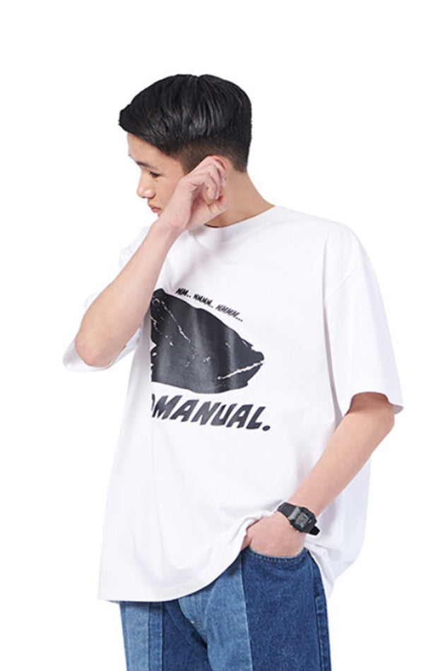 NOMANUAL(ノーマニュアル) FROG T-SHIRT - WHITE