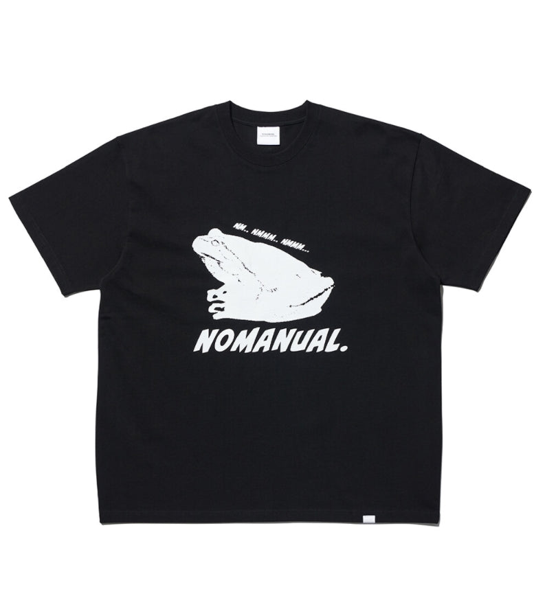 NOMANUAL(ノーマニュアル) FROG T-SHIRT - BLACK