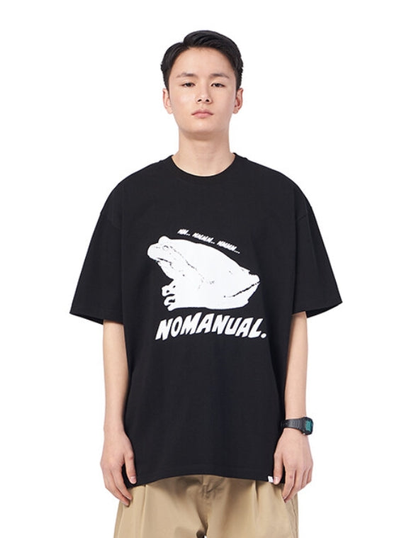 NOMANUAL(ノーマニュアル) FROG T-SHIRT - BLACK