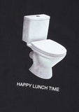 NOMANUAL(ノーマニュアル) HAPPY LUNCH TIME T-SHIRT - BLACK