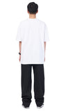NOMANUAL(ノーマニュアル) HAPPY LUNCH TIME T-SHIRT - WHITE