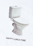 NOMANUAL(ノーマニュアル) HAPPY LUNCH TIME T-SHIRT - WHITE