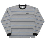 NOMANUAL(ノーマニュアル) G.L STRIPED LONG SLEEVE TEE - GRAY