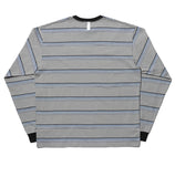 NOMANUAL(ノーマニュアル) G.L STRIPED LONG SLEEVE TEE - GRAY
