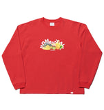 NOMANUAL(ノーマニュアル)  FRUITS LONG SLEEVE TEE - RED