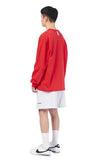 NOMANUAL(ノーマニュアル)  FRUITS LONG SLEEVE TEE - RED