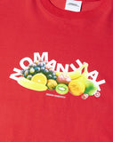 NOMANUAL(ノーマニュアル)  FRUITS LONG SLEEVE TEE - RED