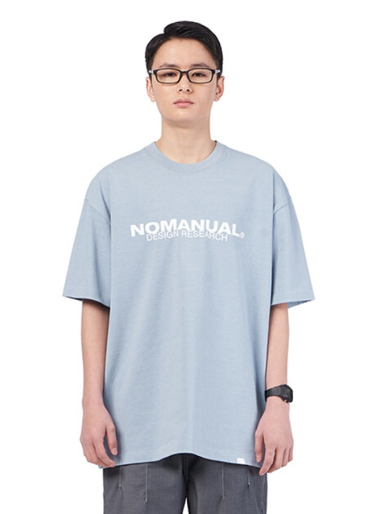 NOMANUAL(ノーマニュアル) B.D.R T-SHIRT - SKYBLUE