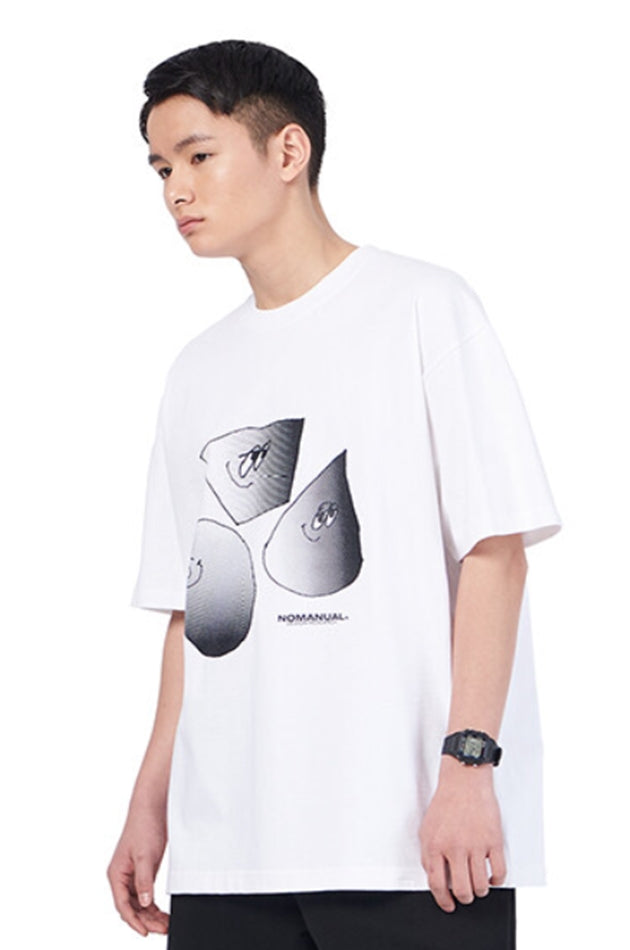 NOMANUAL(ノーマニュアル) FIGURES T-SHIRT - WHITE