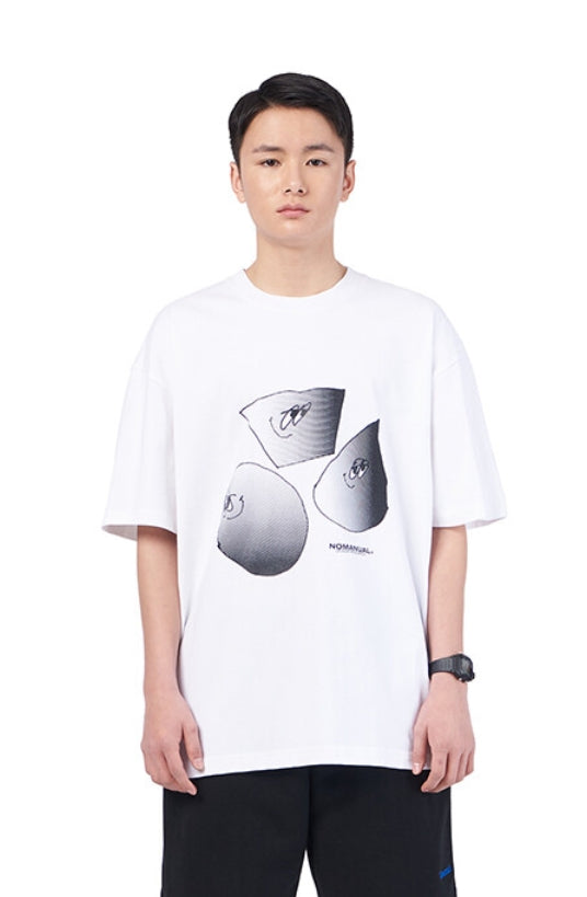 NOMANUAL(ノーマニュアル) FIGURES T-SHIRT - WHITE