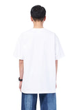 NOMANUAL(ノーマニュアル) DISTORTION LOGO T-SHIRT - WHITE