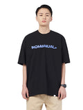 NOMANUAL(ノーマニュアル) DISTORTION LOGO T-SHIRT - BLACK