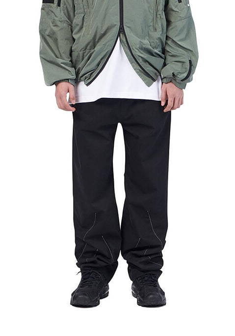 NOMANUAL(ノーマニュアル) D.S PANTS - BLACK
