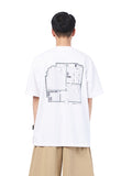 NOMANUAL(ノーマニュアル) NM OFFICE T-SHIRT - WHITE