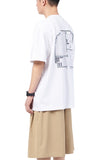 NOMANUAL(ノーマニュアル) NM OFFICE T-SHIRT - WHITE