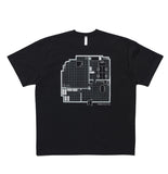 NOMANUAL(ノーマニュアル) NM OFFICE T-SHIRT - BLACK