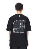 NOMANUAL(ノーマニュアル) NM OFFICE T-SHIRT - BLACK