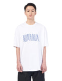 NOMANUAL(ノーマニュアル) HAZE LOGO T-SHIRT - WHITE