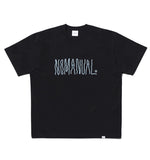 NOMANUAL(ノーマニュアル) HAZE LOGO T-SHIRT - BLACK