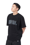 NOMANUAL(ノーマニュアル) HAZE LOGO T-SHIRT - BLACK