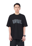 NOMANUAL(ノーマニュアル) HAZE LOGO T-SHIRT - BLACK