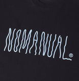 NOMANUAL(ノーマニュアル) HAZE LOGO T-SHIRT - BLACK