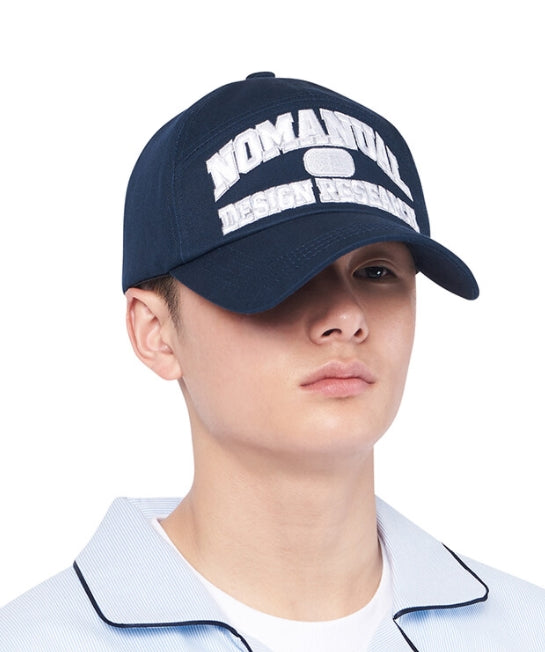 NOMANUAL(ノーマニュアル) ARCH LOGO BALL CAP - NAVY