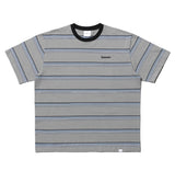 NOMANUAL(ノーマニュアル) G.L STRIPED T-SHIRT - GRAY