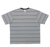 NOMANUAL(ノーマニュアル) G.L STRIPED T-SHIRT - GRAY