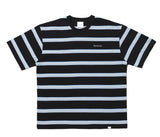 NOMANUAL(ノーマニュアル) G.L STRIPED T-SHIRT - BLACK