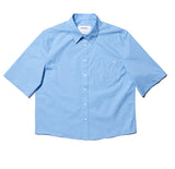 NOMANUAL(ノーマニュアル) SALARYMAN SHORT SLEEVE SHIRTS - SKYBLUE