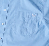 NOMANUAL(ノーマニュアル) SALARYMAN SHORT SLEEVE SHIRTS - SKYBLUE