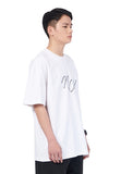 NOMANUAL(ノーマニュアル) METAL LOGO T-SHIRT - WHITE