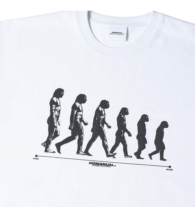 NOMANUAL(ノーマニュアル) DGN T-SHIRT - WHITE