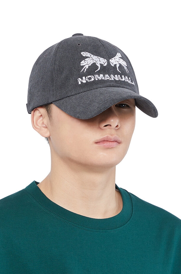 NOMANUAL(ノーマニュアル) WORKER BEE BALL CAP - CHARCOAL