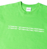 NOMANUAL(ノーマニュアル) EXCEL LOGO T-SHIRT - GREEN