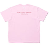 NOMANUAL(ノーマニュアル) LOVE YOURSELF T-SHIRT - PINK