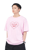 NOMANUAL(ノーマニュアル) LOVE YOURSELF T-SHIRT - PINK