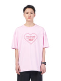 NOMANUAL(ノーマニュアル) LOVE YOURSELF T-SHIRT - PINK