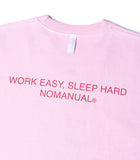 NOMANUAL(ノーマニュアル) LOVE YOURSELF T-SHIRT - PINK