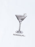 NOMANUAL(ノーマニュアル) MARTINI T-SHIRT - WHITE