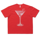 NOMANUAL(ノーマニュアル) MARTINI T-SHIRT - RED