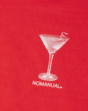 NOMANUAL(ノーマニュアル) MARTINI T-SHIRT - RED