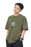 NOMANUAL(ノーマニュアル) NM GLOBE T-SHIRT - KHAKI