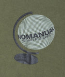 NOMANUAL(ノーマニュアル) NM GLOBE T-SHIRT - KHAKI