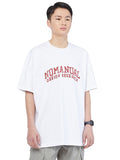 NOMANUAL(ノーマニュアル) DRAWING ARCH LOGO T-SHIRT - WHITE