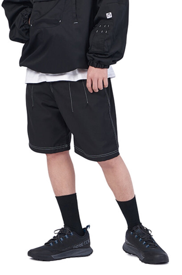 NOMANUAL(ノーマニュアル) S.L SHORT PANTS - BLACK