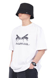 NOMANUAL(ノーマニュアル) WORKER BEE T-SHIRT - WHITE